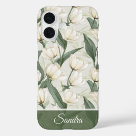 Artistic Moms Day Gifts Tulip Custom iPhone 16 Hoesje