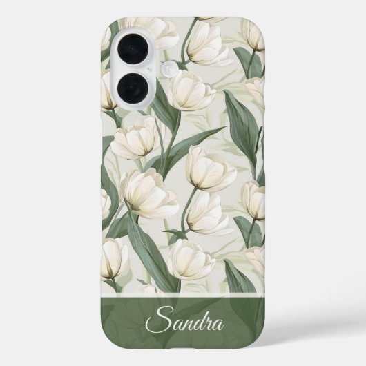 Artistic Moms Day Gifts Tulip Custom Case-Mate iPhone Case (Achterkant)
