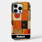 Artistic Mosaic Grid Telefoon Hoesje (Achterkant)