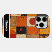 Artistic Mosaic Grid Telefoon Hoesje (Achterkant (horizontaal))