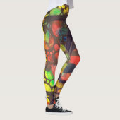 Artistic painting and collage legging pants (Droite)