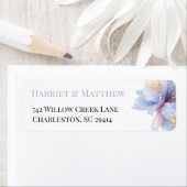 Artistic Pastel Botanical Florals Wedding Etiket (Insitu)