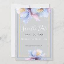 Artistic Pastel Botanical Florals Wedding