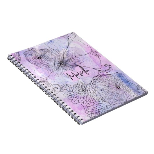 Artistic Pastel Watercolor Line Journal artistique (Côté Droit)