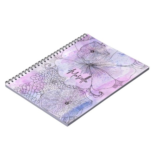 Artistic Pastel Watercolor Line Journal artistique (Côté gauche)