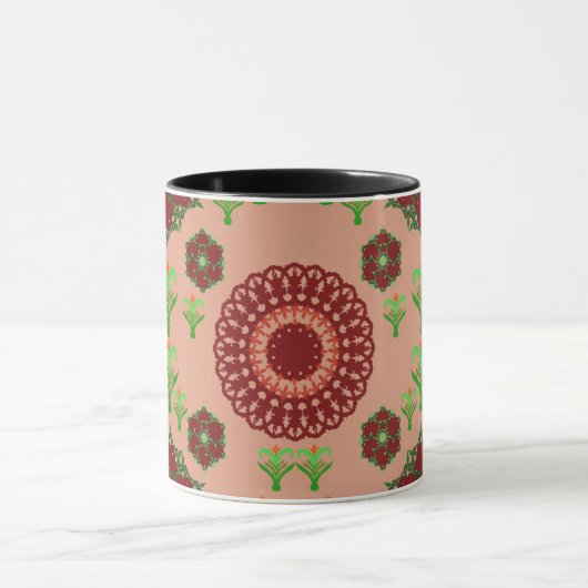 Artistic Pattern Coffee Mug – Stylish Kitchenware  (Centre)