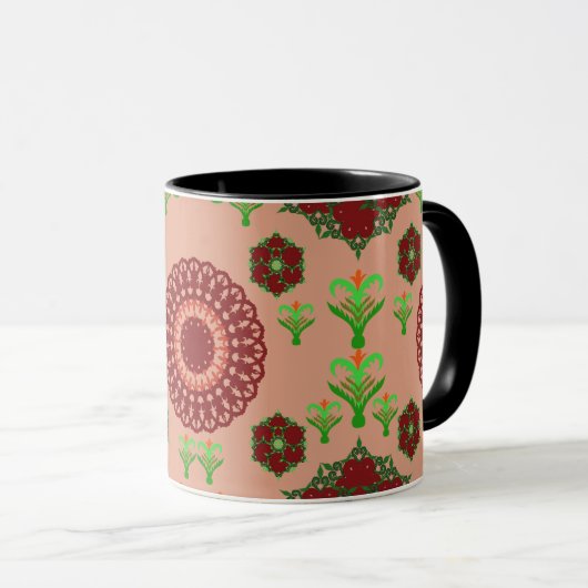 Artistic Pattern Coffee Mug – Stylish Kitchenware  (Devant droit)