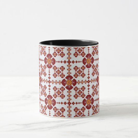 Artistic Pattern Coffee Mug – Stylish Kitchenware (Centre)