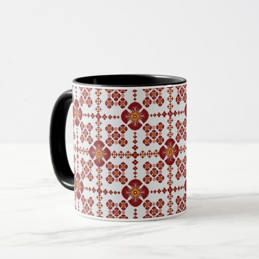 Artistic Pattern Coffee Mug – Stylish Kitchenware  (Devant gauche)