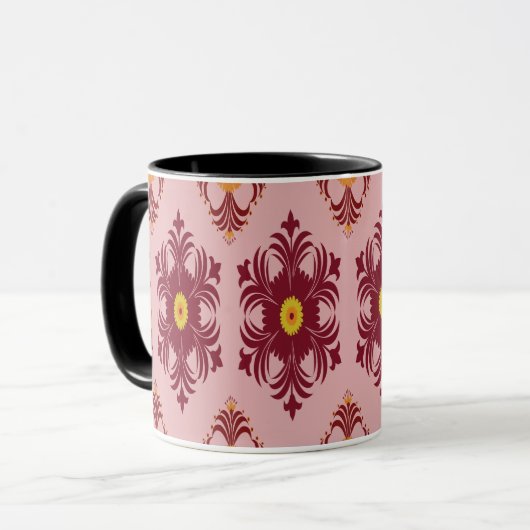 Artistic Pattern Coffee Mug – Stylish Kitchenware Mok (Voorkant links)