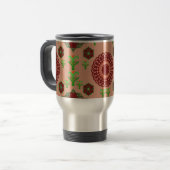 Artistic Pattern Coffee Mug – Stylish Kitchenware  Reisbeker (Voorkant links)