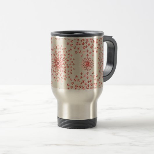 Artistic Pattern Coffee Mug – Stylish Kitchenware  Reisbeker (Voorkant rechts)