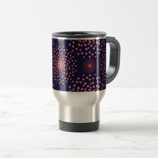 Artistic Pattern Coffee Mug – Stylish Kitchenware  Reisbeker (Voorkant rechts)