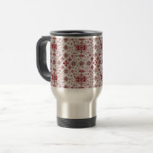 Artistic Pattern Coffee Mug – Stylish Kitchenware  Reisbeker (Voorkant links)