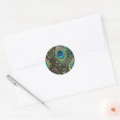 Artistic Peacock Feather Sticker (Envelop)