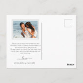 *~* Artistic Peony Floral Dank u AR1 Briefkaart (Achterkant)