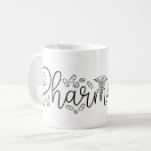 Artistic Pharmacist Typography Mug Koffiemok (Voorkant links)
