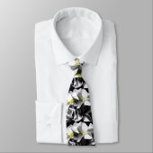 Artistic Plumeria Flowers Necktie Stropdas (Gebonden)