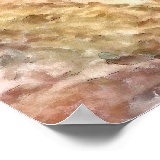 Artistic Robin Redborst Perched Poster (Hoek)