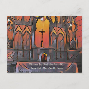 Artistic Sanctuary Cross Inspirerend quote Briefkaart