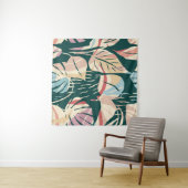 Artistic seamless pattern with abstract leaves. Mo Wandkleed (In Situ (horizontaal))