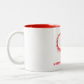 Artistic Splatter Heart Valentine’s Day Coffee Mug (Gauche)