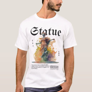 Artistic Statue Graphic T-shirt
