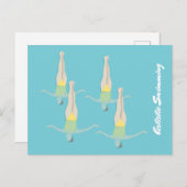 Artistic Swimming Briefkaart (Voorkant / Achterkant)