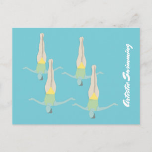 Artistic Swimming Briefkaart