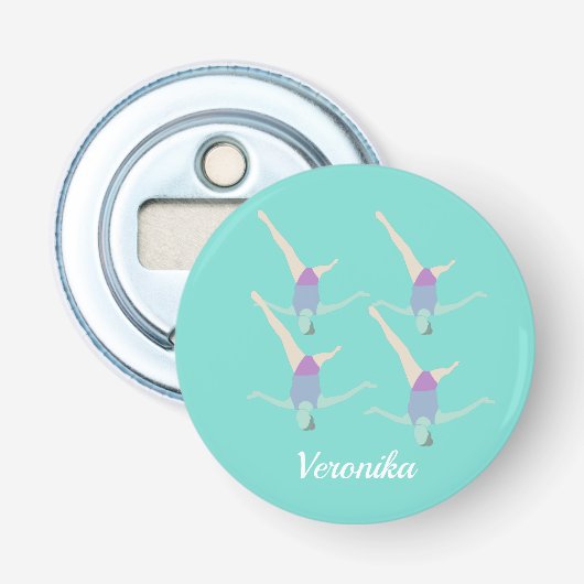 Artistic Swimming Button Flesopener (Voorkant)