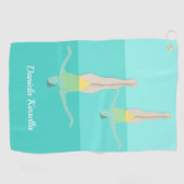 Artistic Swimming Golfhanddoek (Horizontaal)