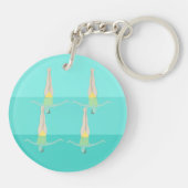 Artistic Swimming Sleutelhanger (Achterkant)