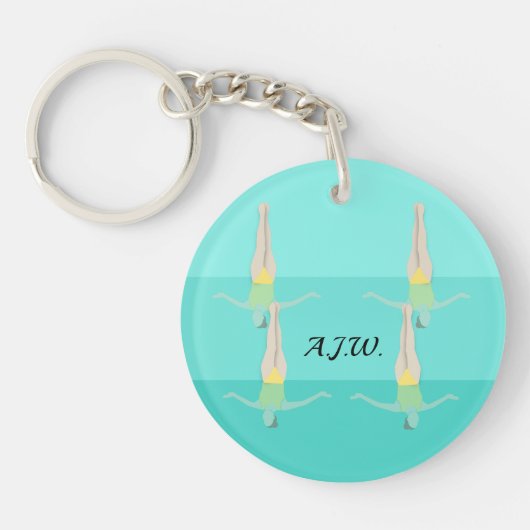 Artistic Swimming Sleutelhanger (Voorkant)
