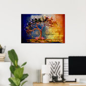 *~* Artistic Tree AP81 Peace Quote Etherisch Poste Poster (Thuiskantoor)
