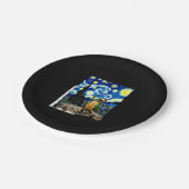 Artistic Turtle Shirt  Starry Night Turtle (1) Papieren Bordje (Gekanteld)