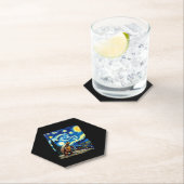 Artistic Turtle Shirt Starry Night Turtle (2) Kartonnen Onderzetters (Insitu)