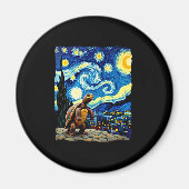 Artistic Turtle Shirt Starry Night Turtle (2) Magneet (Voorkant)