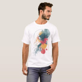 Artistic Unisex T-shirt - Vibrant Abstract Design (Devant entier)