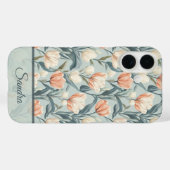 Artistic Valentine Gift Tulip Name Case-Mate iPhone Case (Achterkant (horizontaal))