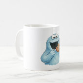 Artistic Watercolor Oscar the Grouch Ceramic Mug (Devant gauche)