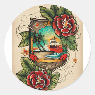 ArtisticFashion #UniqueDesign Ronde Sticker