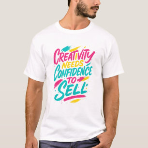 Artistiek Borduurwerk T-Shirt