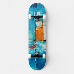 Artistiek Coole Geschilderde Skateboard