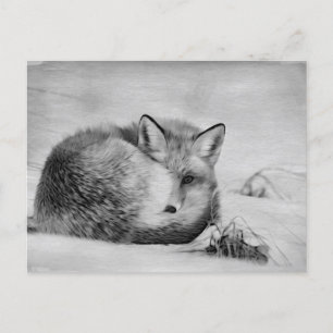 ** Artistiek Dier Red Fox AP18 Artsy Wildlife Briefkaart