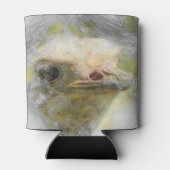 artistiek dierlijk struisvogel blikjeskoeler (Achterkant)