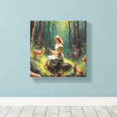 Artistiek doek (licht) canvas afdruk (Insitu (Houten vloer))