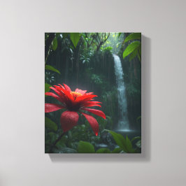 Artistiek doekje (Red Paradise) Canvas Afdruk