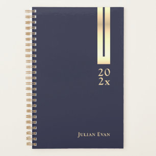 Artistiek Elegant Detail Marine Blauw & Goud Niet Planner