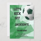 Artistiek Football Thema Kaart (Voorkant)