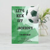 Artistiek Football Thema Kaart (Staand voorkant)